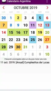 Calendario Laboral Argentina скриншот 7