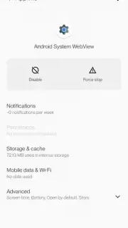 Android System WebView скриншот 11