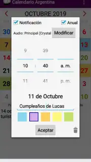 Calendario Laboral Argentina скриншот 5