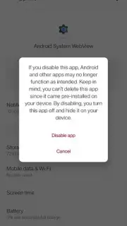 Android System WebView скриншот 13